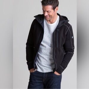 KUHL INTERCEPT FLEECE HOODY IN BLACK Medium